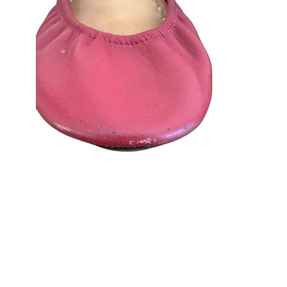 Tieks Womens Burgundy Leather Round Toe Slip On Casual Ballet Flats Size 9 - Picture 7 of 8